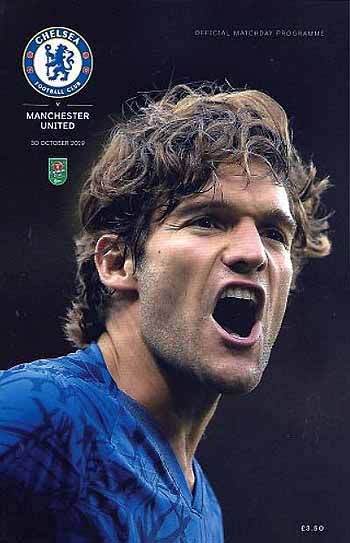 programme cover for Chelsea v Manchester United, 30th Oct 2019