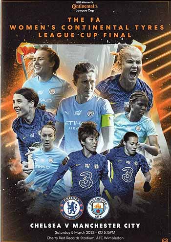 programme cover for Manchester City v Chelsea, Saturday, 5th Mar 2022