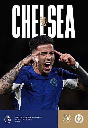 programme cover for Chelsea v Aston Villa, 24th Sep 2023