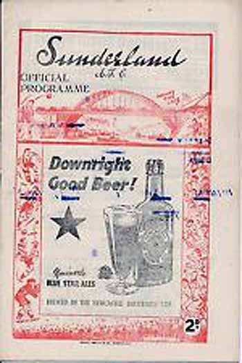programme cover for Sunderland v Chelsea, 17th Sep 1947