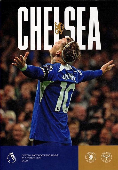 programme cover for Chelsea v Brentford, 28th Oct 2023