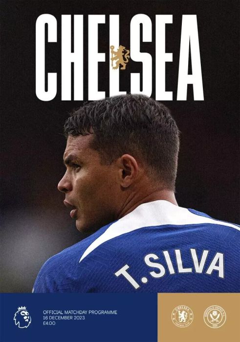 programme cover for Chelsea v Sheffield United, Saturday, 16th Dec 2023