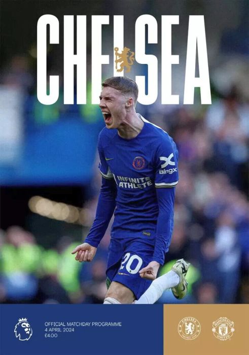 programme cover for Chelsea v Manchester United, 4th Apr 2024