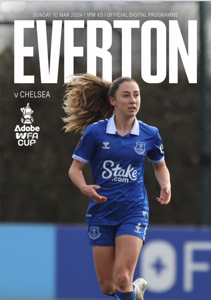 programme cover for Everton v Chelsea, Sunday, 10th Mar 2024
