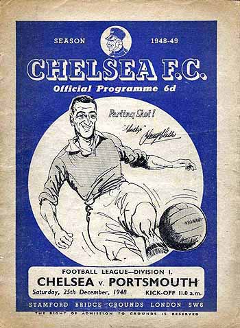 programme cover for Chelsea v Portsmouth, 25th Dec 1948