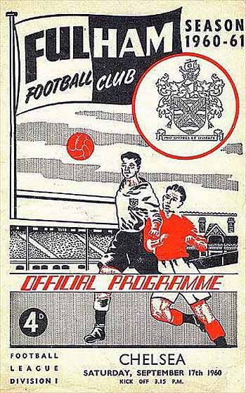 programme cover for Fulham v Chelsea, 17th Sep 1960