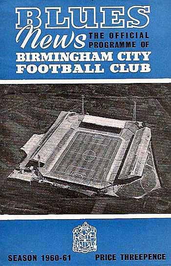 programme cover for Birmingham City v Chelsea, 15th Oct 1960