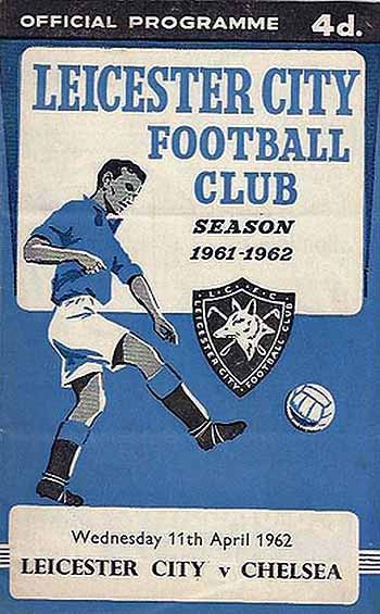 programme cover for Leicester City v Chelsea, 11th Apr 1962