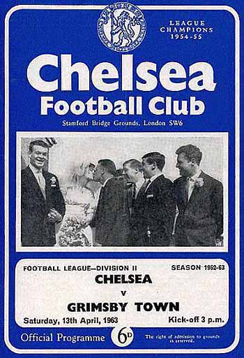programme cover for Chelsea v Grimsby Town, 13th Apr 1963
