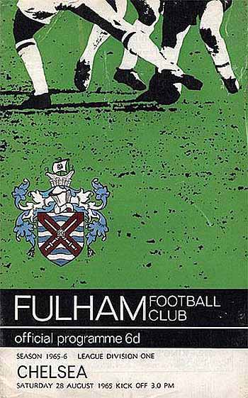programme cover for Fulham v Chelsea, 28th Aug 1965