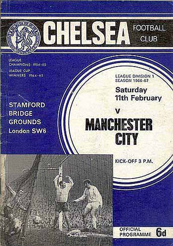 programme cover for Chelsea v Manchester City, 11th Feb 1967