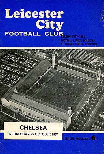 programme cover for Leicester City v Chelsea, 25th Oct 1967