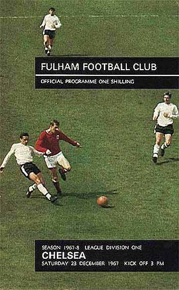 programme cover for Fulham v Chelsea, 23rd Dec 1967