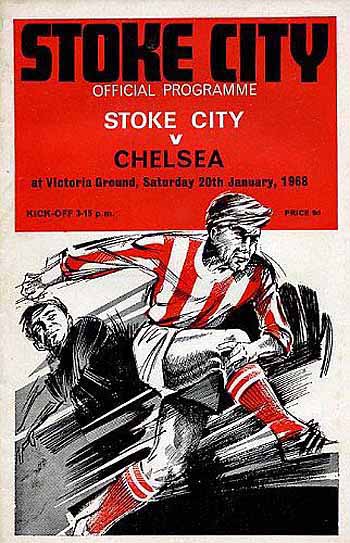 programme cover for Stoke City v Chelsea, 20th Jan 1968