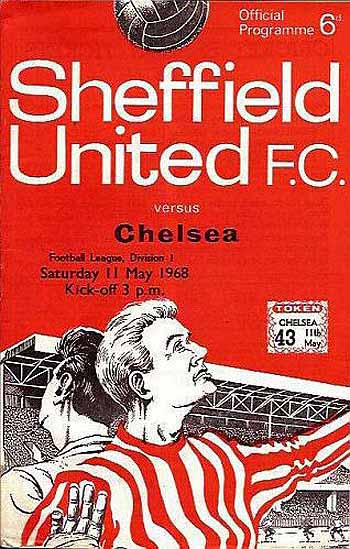 programme cover for Sheffield United v Chelsea, 11th May 1968