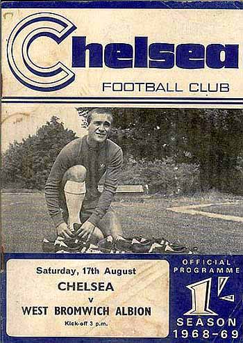programme cover for Chelsea v West Bromwich Albion, Saturday, 17th Aug 1968