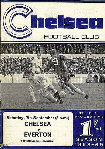 programme cover for Chelsea v Everton, 7th Sep 1968