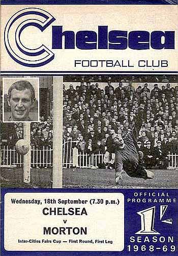 programme cover for Chelsea v Greenock Morton, 18th Sep 1968