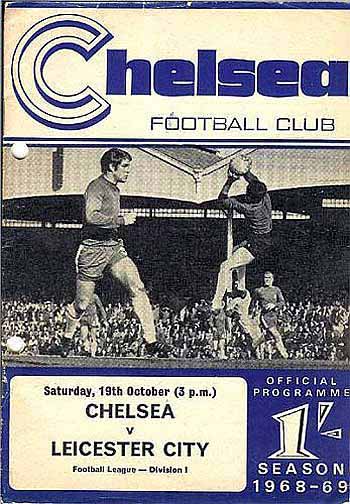 programme cover for Chelsea v Leicester City, 19th Oct 1968