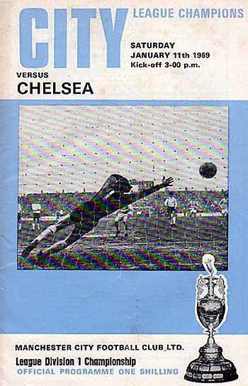 programme cover for Manchester City v Chelsea, Saturday, 11th Jan 1969