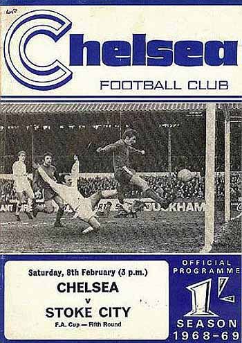 programme cover for Chelsea v Stoke City, Wednesday, 12th Feb 1969