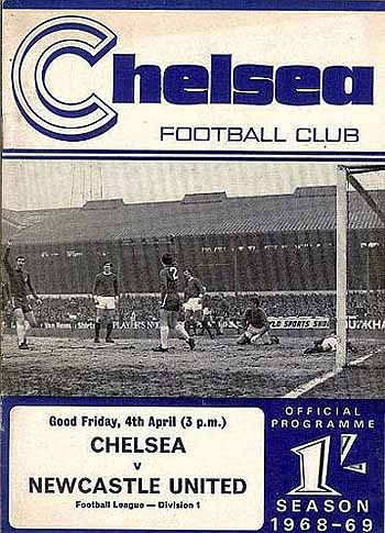 programme cover for Chelsea v Newcastle United, 4th Apr 1969