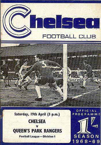 programme cover for Chelsea v Queens Park Rangers, 19th Apr 1969