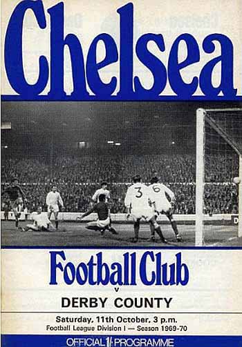 programme cover for Chelsea v Derby County, 11th Oct 1969