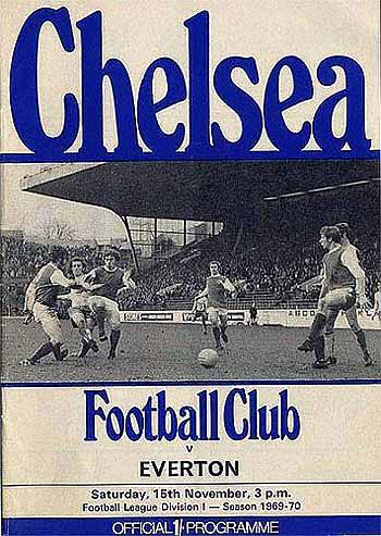 programme cover for Chelsea v Everton, Saturday, 15th Nov 1969