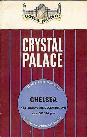 programme cover for Crystal Palace v Chelsea, 27th Dec 1969