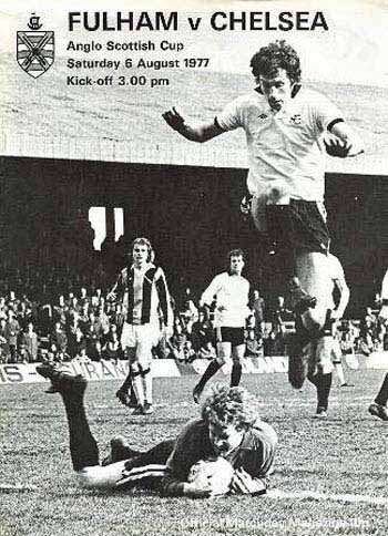 programme cover for Fulham v Chelsea, 6th Aug 1977