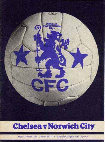 programme cover for Chelsea v Norwich City, 13th Aug 1977
