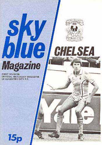 programme cover for Coventry City v Chelsea, 14th Jan 1978