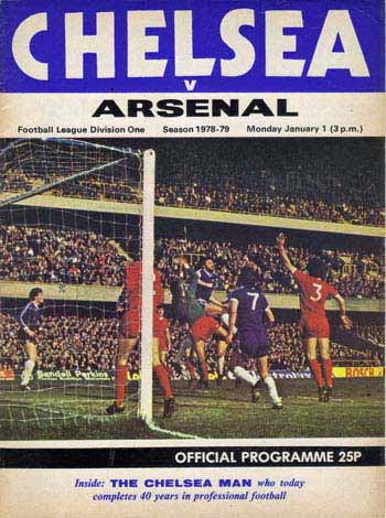 programme cover for Chelsea v Arsenal, 14th May 1979