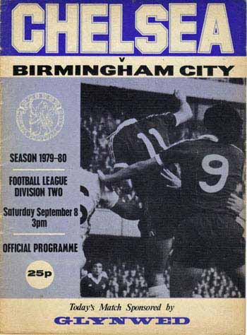 programme cover for Chelsea v Birmingham City, 8th Sep 1979