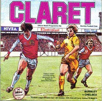 programme cover for Burnley v Chelsea, 6th Oct 1979