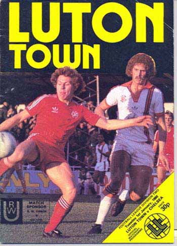 programme cover for Luton Town v Chelsea, 1st Jan 1980