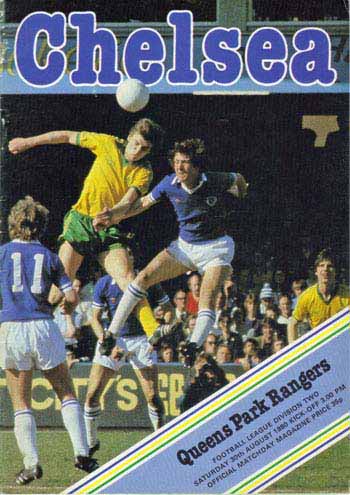 programme cover for Chelsea v Queens Park Rangers, 30th Aug 1980