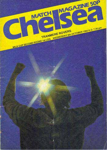 programme cover for Chelsea v Tranmere Rovers, 6th Oct 1982