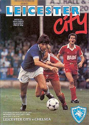 programme cover for Leicester City v Chelsea, Monday, 3rd Jan 1983
