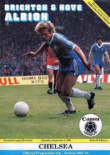 programme cover for Brighton And Hove Albion v Chelsea, Saturday, 3rd Sep 1983