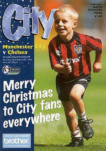 programme cover for Manchester City v Chelsea, Saturday, 23rd Dec 1995