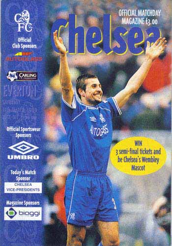 programme cover for Chelsea v Everton, 11th Mar 2000