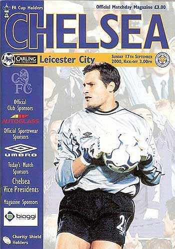 programme cover for Chelsea v Leicester City, 17th Sep 2000