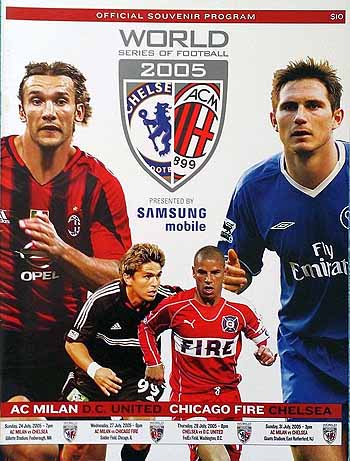 programme cover for A.C. Milan v Chelsea, 24th Jul 2005