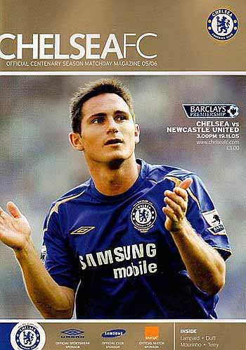 programme cover for Chelsea v Newcastle United, 19th Nov 2005