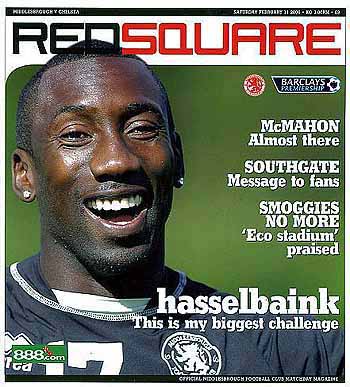 programme cover for Middlesbrough v Chelsea, Saturday, 11th Feb 2006