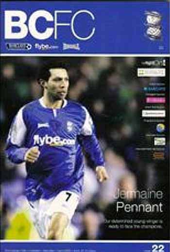 programme cover for Birmingham City v Chelsea, 1st Apr 2006