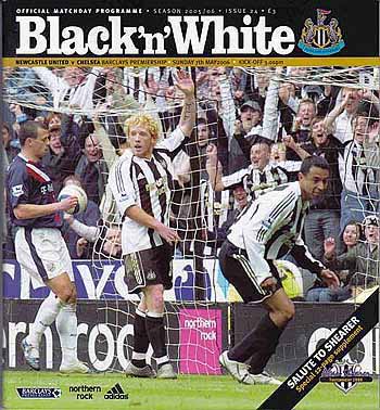 programme cover for Newcastle United v Chelsea, Sunday, 7th May 2006