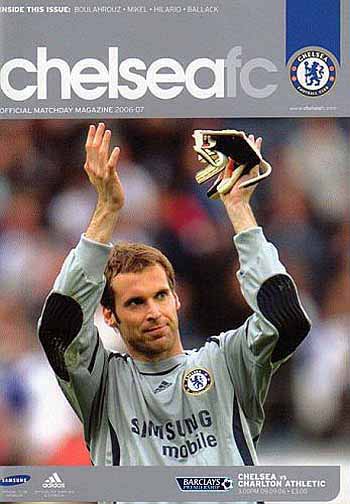 programme cover for Chelsea v Charlton Athletic, Saturday, 9th Sep 2006